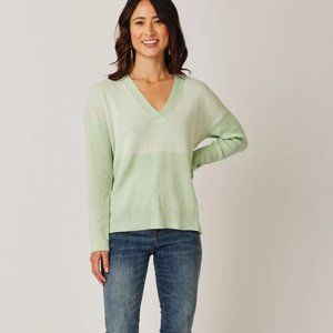 Carve Designs VNeck Merino Wool Sweater Size Small NWOT
